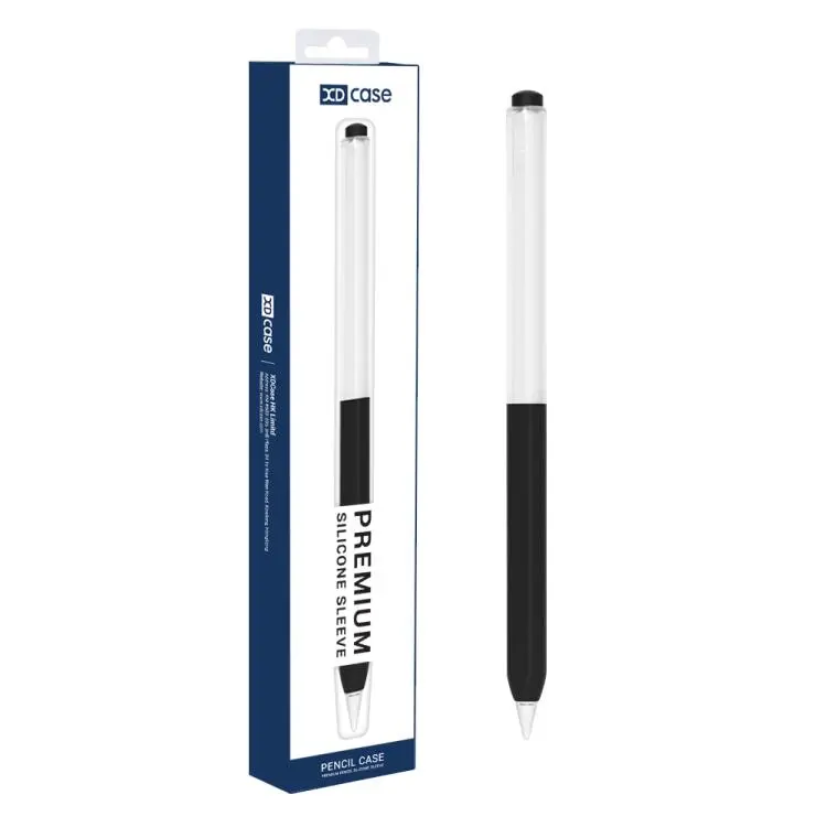 For Xiaomi Focus Pen Pro XDcase Jelly Detachable Cap Silicone Stylus Pen Sleeve(Black)