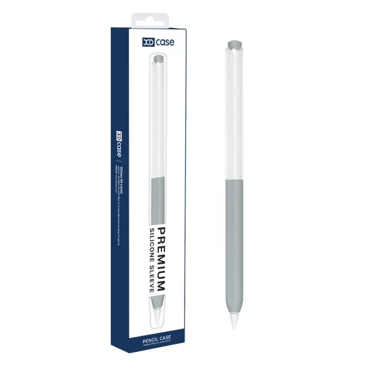 For Xiaomi Focus Pen Pro XDcase Jelly Detachable Cap Silicone Stylus Pen Sleeve(Grey)