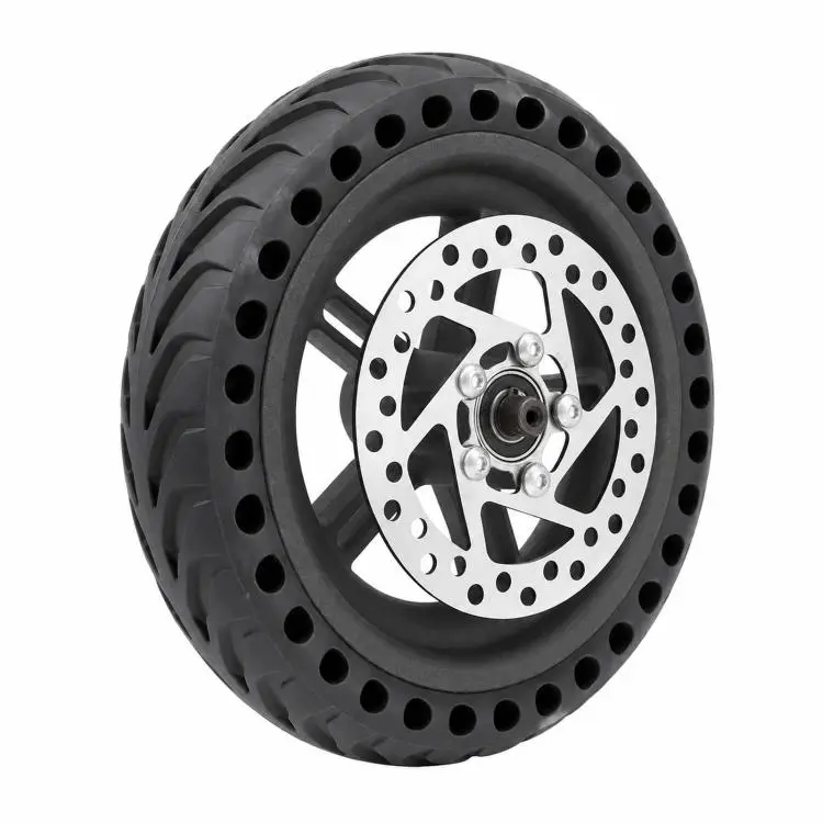 For Xiaomi M365 Pro External Honeycomb Solid Tire Drive Wheel Rear Hub With 120mm Brake Disc(Black)
