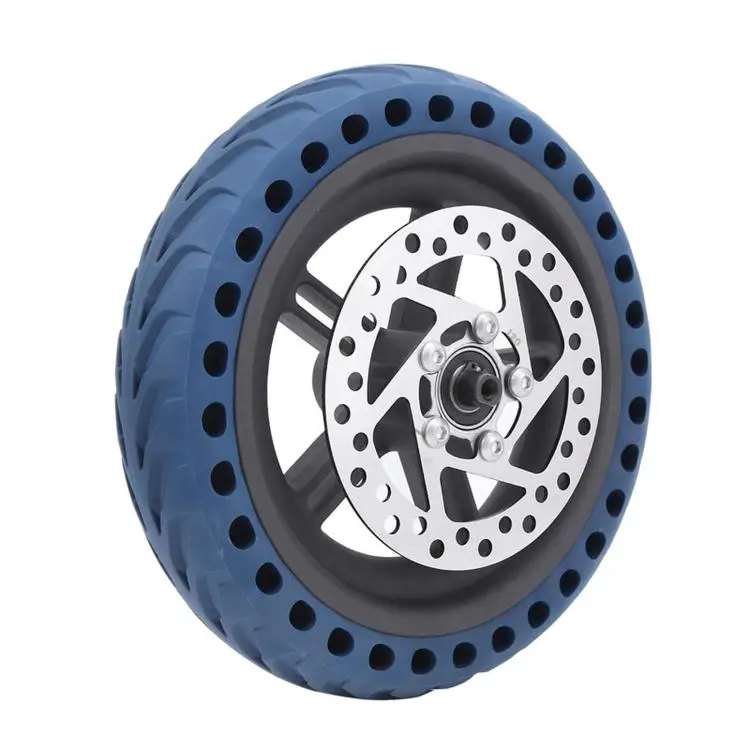 For Xiaomi M365 Pro External Honeycomb Solid Tire Drive Wheel Rear Hub With 120mm Brake Disc(Blue)