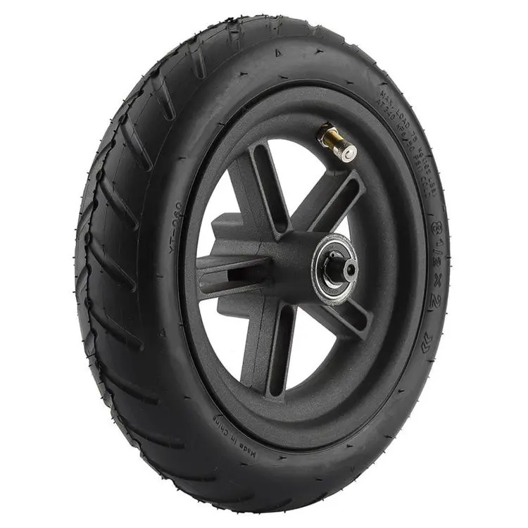 For Xiaomi M365 Rear Hub Pneumatic Tire Drive Wheel(Black)