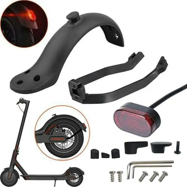 For Xiaomi Mijia M365 Electric Scooter Rear Fender with Hook Screw Tool(Black)