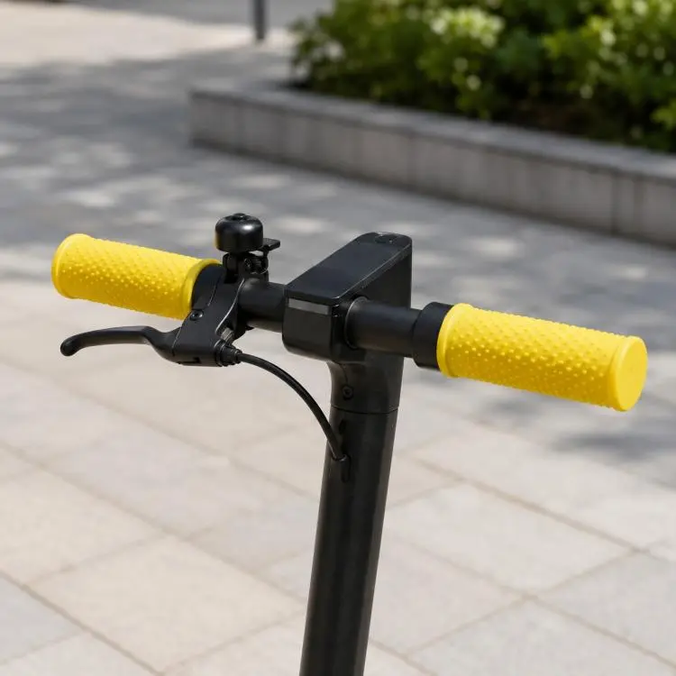 For Xiaomi Mijia M365 Scooter Handlebar 22mm Anti-slip Silicone Protective Cover(Yellow)