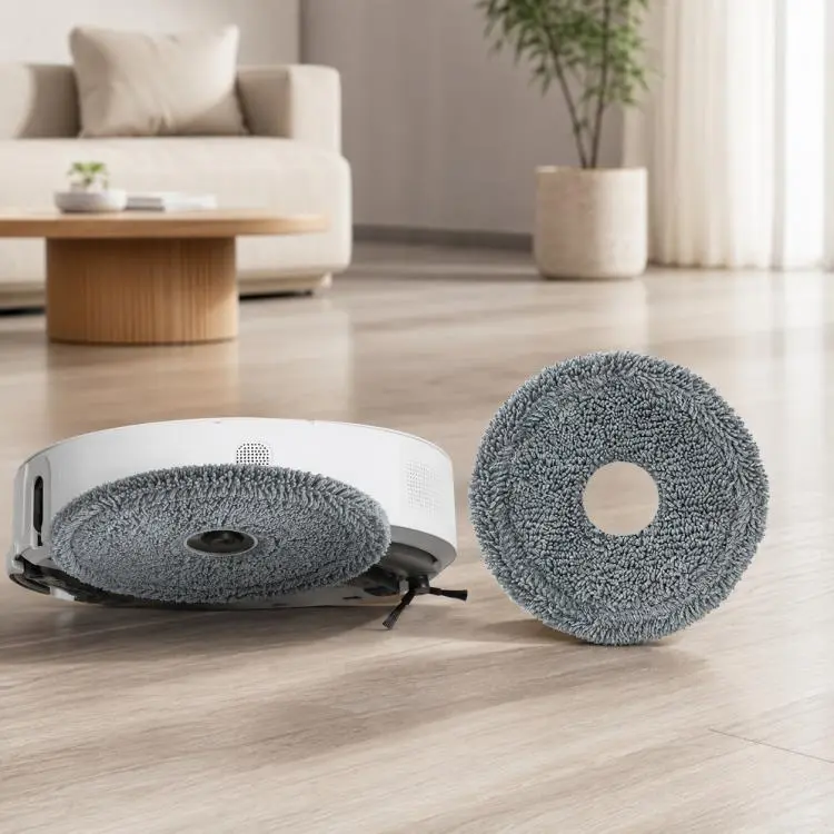 For Xiaomi Mijia Omni Robot Vacuum Mop B101CN / 1S / 2 / 2S Replacement Parts, Grey Fine Mop Pad