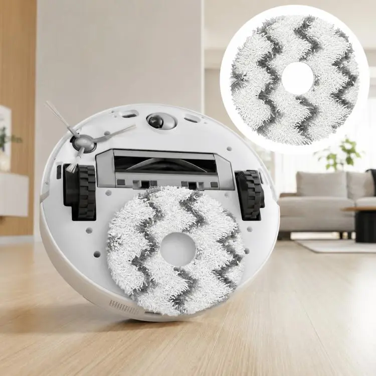 For Xiaomi Mijia Omni Robot Vacuum Mop B101CN / 1S / 2 / 2S Replacement Parts, Grey Striped Mop Pad