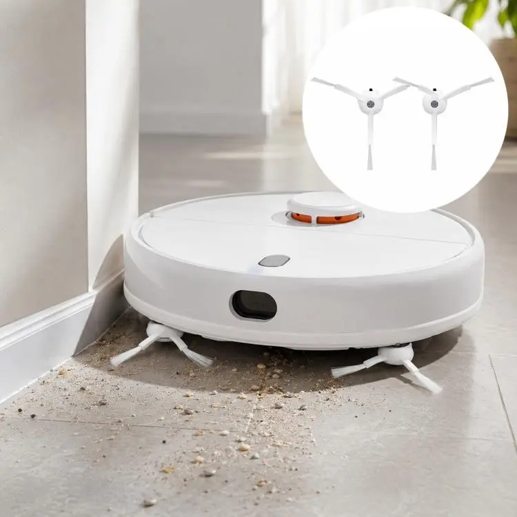 For Xiaomi Mijia Robot Vacuum Mop 2 MJST1S Replacement Parts, Dual White Side Brush