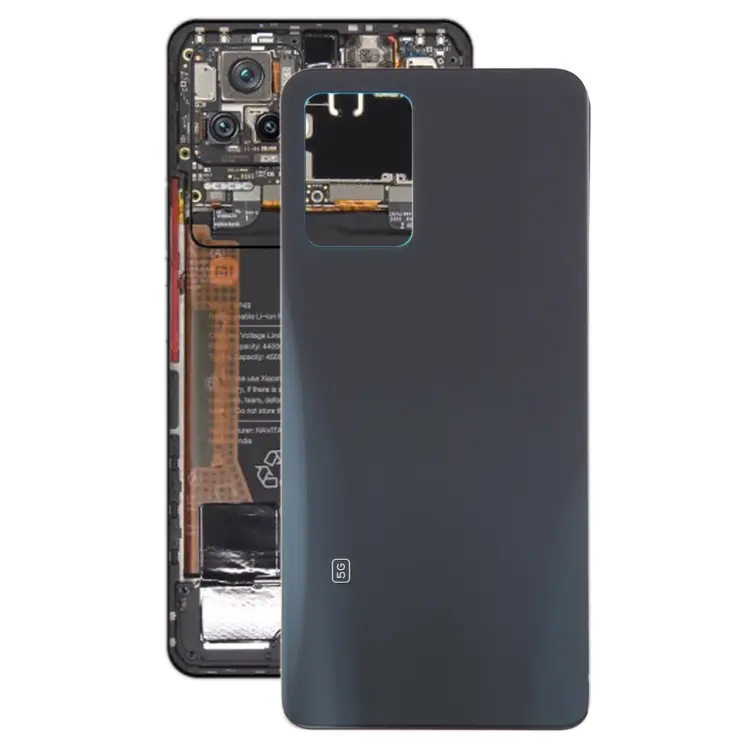 For Xiaomi Poco F4 OEM Glass Material Battery Back Cover(Black)