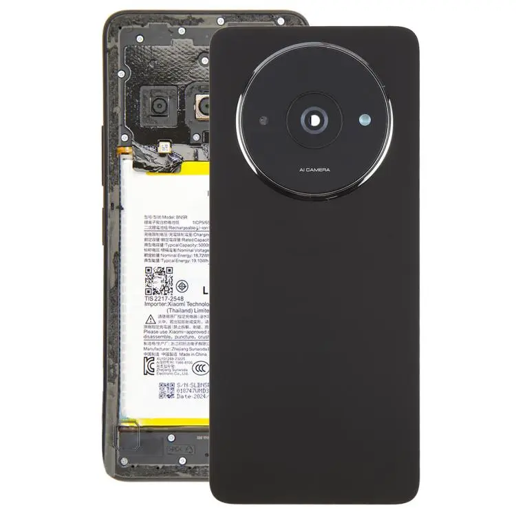 For Xiaomi Redmi A3x 4G OEM Battery Back Cover with Camera Lens Frame(Black)