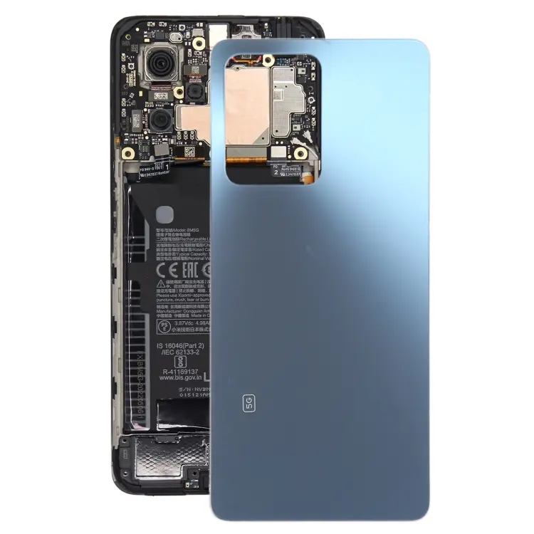 For Xiaomi Redmi Note 12 Pro Glass Battery Back Cover(Blue)