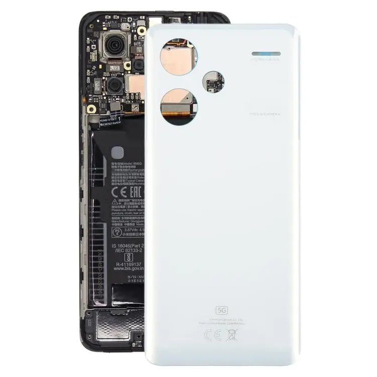 For Xiaomi Redmi Note 13 Pro+ 5G OEM Battery Back Cover(White)