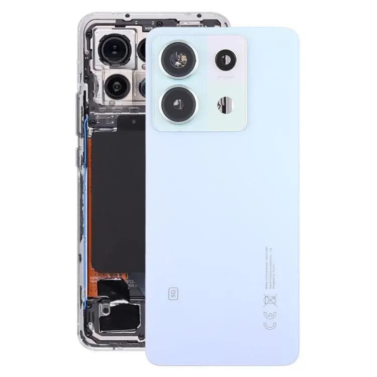 For Xiaomi Redmi Note 13 Pro 5G OEM Battery Back Cover with Camera Lens Frame(Blue)