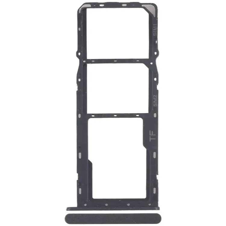 For ZTE Blade A35 Z2453 SIM Card Tray + SIM Card Tray + Micro SD Card Tray (Black)