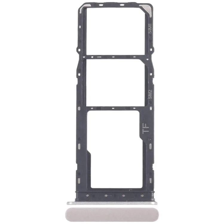 For ZTE Blade A36 Z2472 SIM Card Tray + SIM Card Tray + Micro SD Card Tray (Silver)