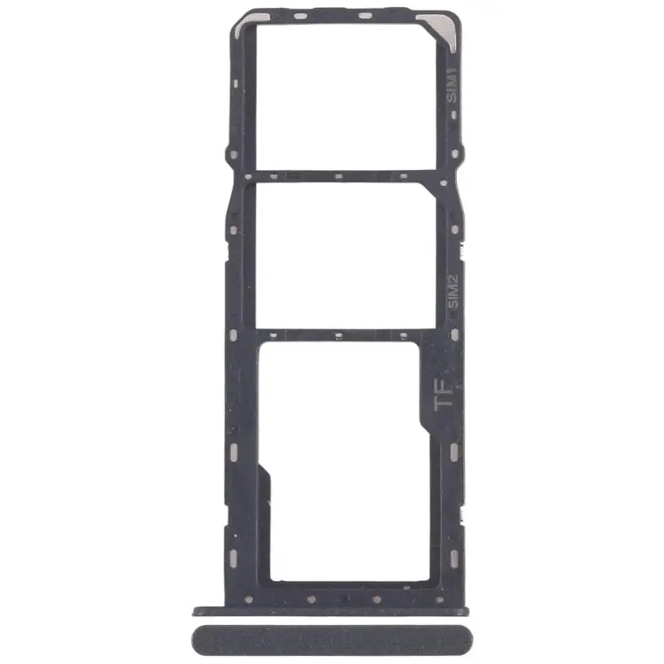 For ZTE Blade A55 Z2450 SIM Card Tray + SIM Card Tray + Micro SD Card Tray (Black)