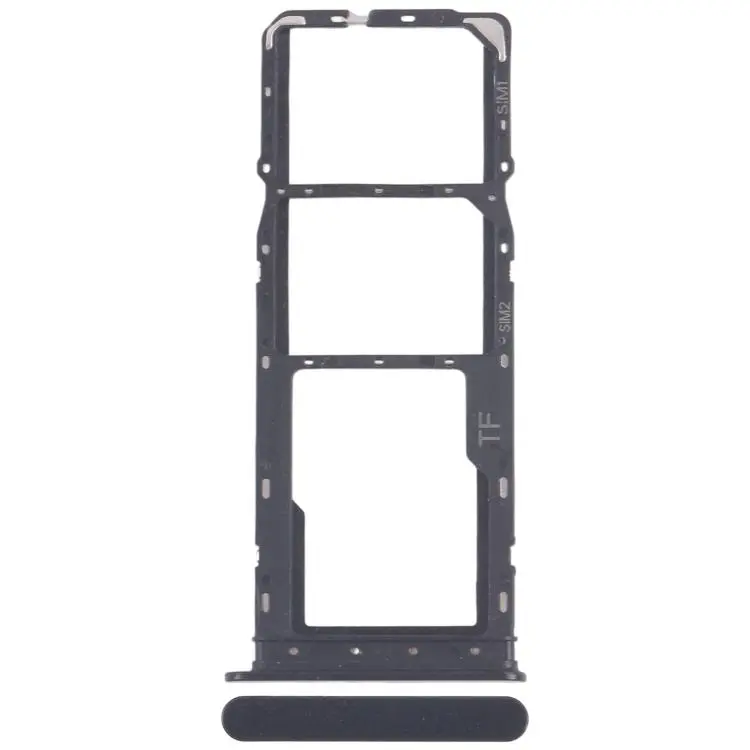 For ZTE Blade A56 Z2473 SIM Card Tray + SIM Card Tray + Micro SD Card Tray (Black)