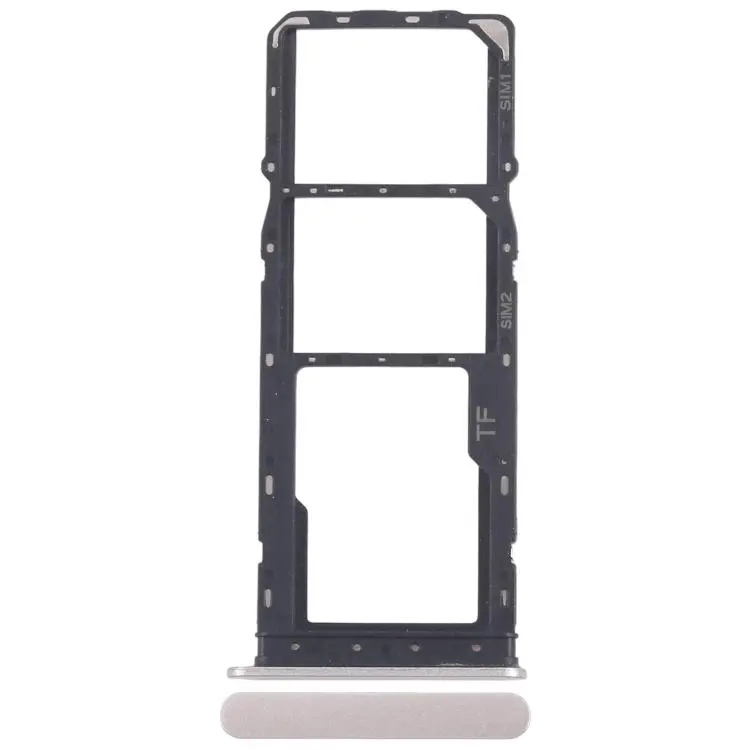 For ZTE Blade A56 Z2473 SIM Card Tray + SIM Card Tray + Micro SD Card Tray (Silver)