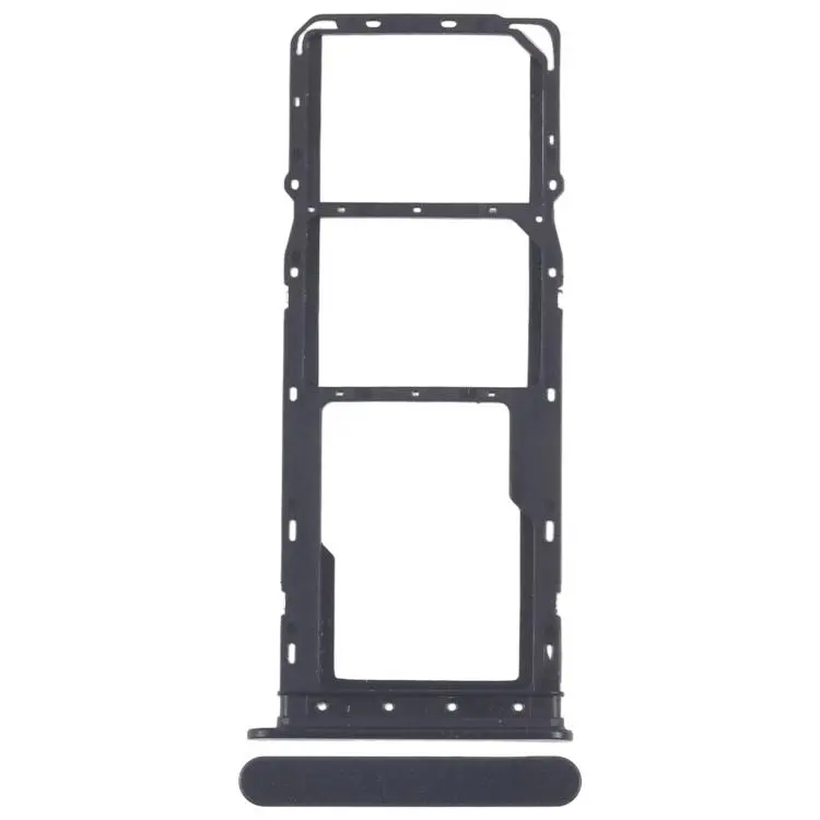 For ZTE Blade A76 4G Z2474 SIM Card Tray + SIM Card Tray + Micro SD Card Tray (Black)