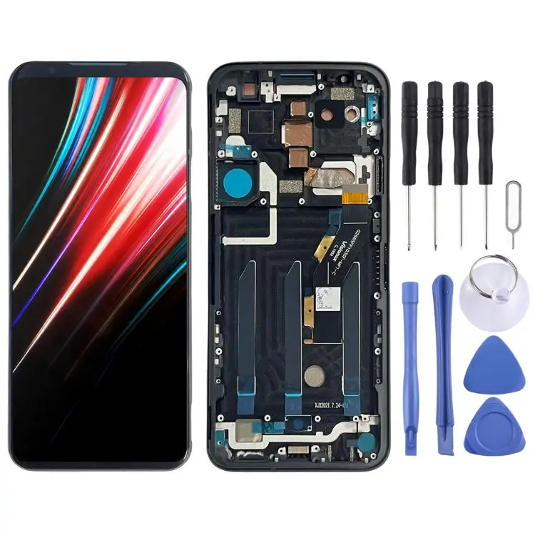 For ZTE nubia RedMagic 5G NX659J Original LCD Screen Digitizer Full Assembly with Frame (Black)