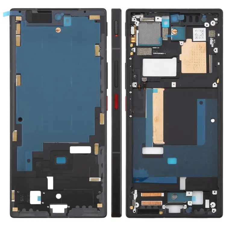 For ZTE nubia Z50 Ultra NX712J Metal Middle Frame Bezel Plate with Side Keys (Black)