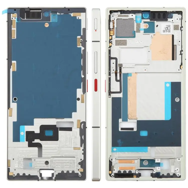 For ZTE nubia Z50 Ultra NX712J Metal Middle Frame Bezel Plate with Side Keys (Silver)