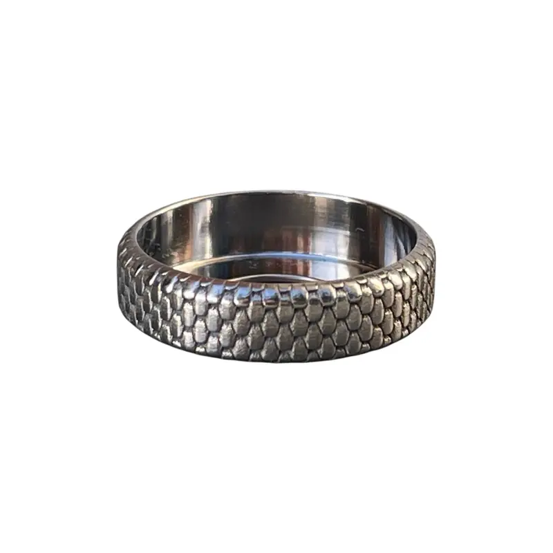 Forma Nova ARMOR 22mm Beauty Ring – Deep Engraved Titanium