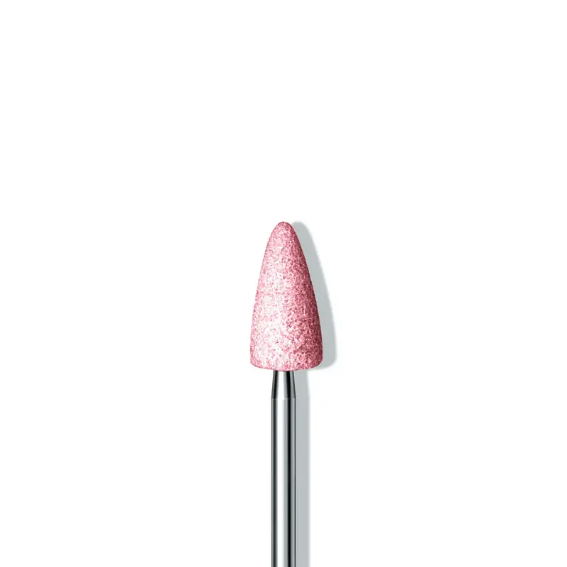 Fraise 665 - Corindon - Abrasion fine de l'ongle et de la peau - 6,5 mm - Lot de 2
