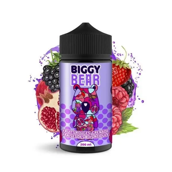 Fruits Rouges Grenade Fraise des bois acidulée 200ML - Biggy Bear