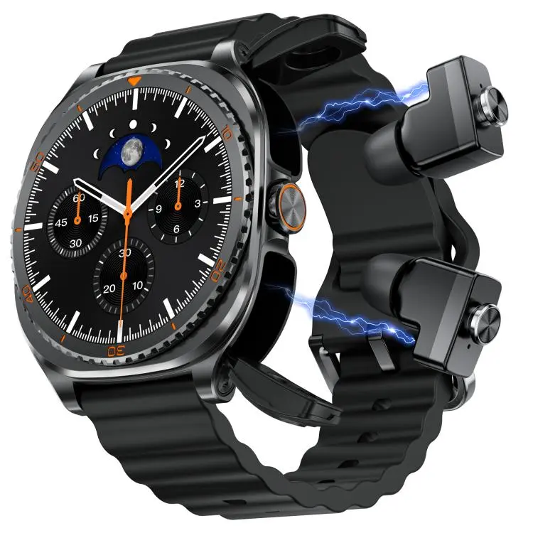 G99 1.53-inch Display 2-in-1 Smart Sports Watch TWS Bluetooth Earphones(Black)