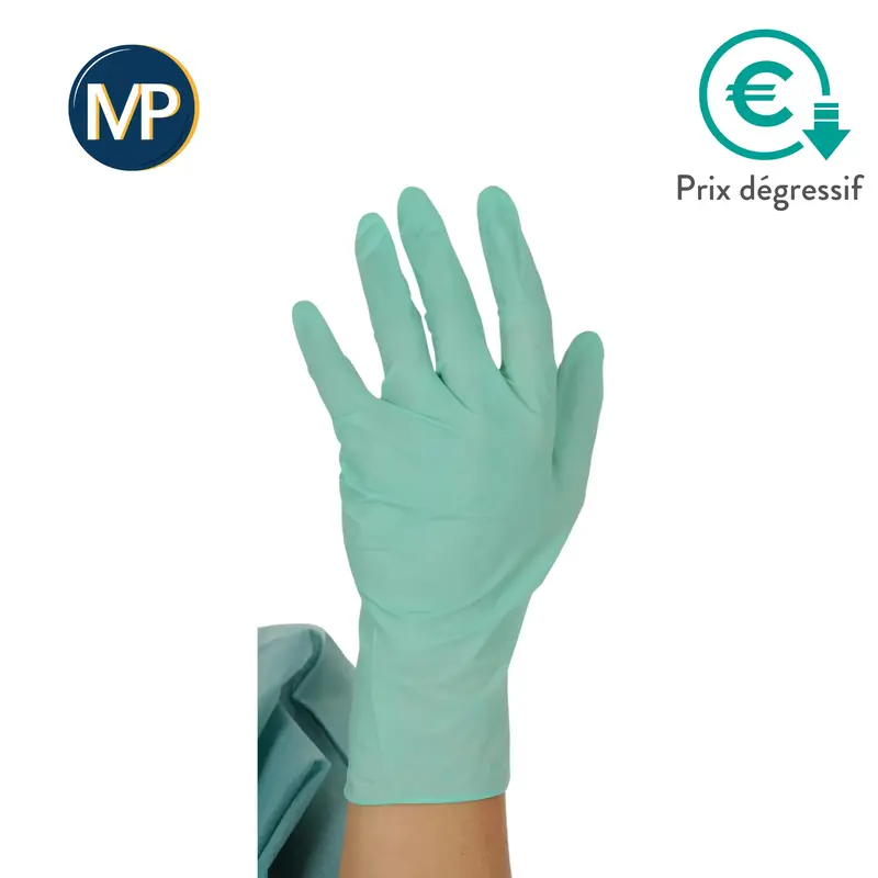 Gants d'examen Aloe care - Latex avec Aloé Véra - Sans poudre - Boîte de 100 - My Podologie
