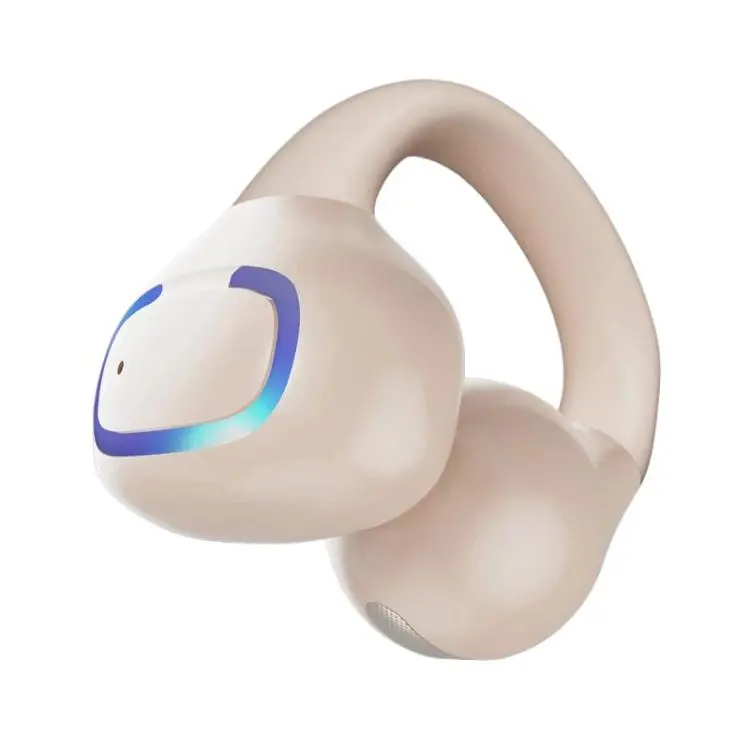 GD30 Single Ear Earring Style Bluetooth Earphone IPX3 Waterproof Clear Noise Reduction Earphone(Skin Tone)