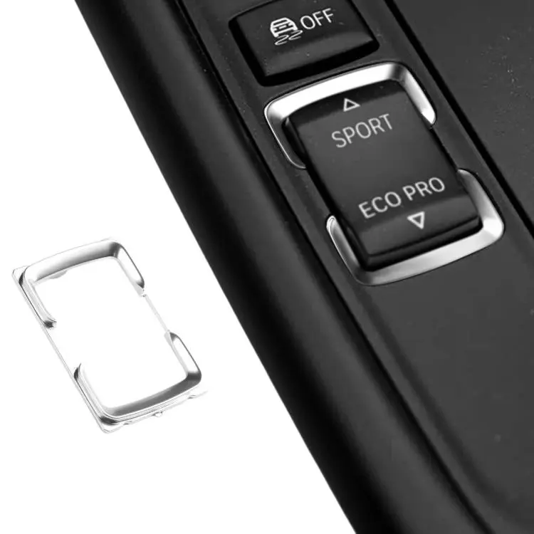 Gear Mode Switch Button Box For BMW 1 Series F20 F21 / 2 Series F22 F23 / 3 Series F30 F31 F34 / 4 Series F32 F33 F36(Silver)