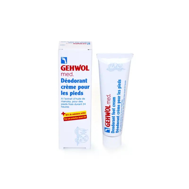 Gehwol - Crème déodorante pour les pieds - 1 tube de 75 ml