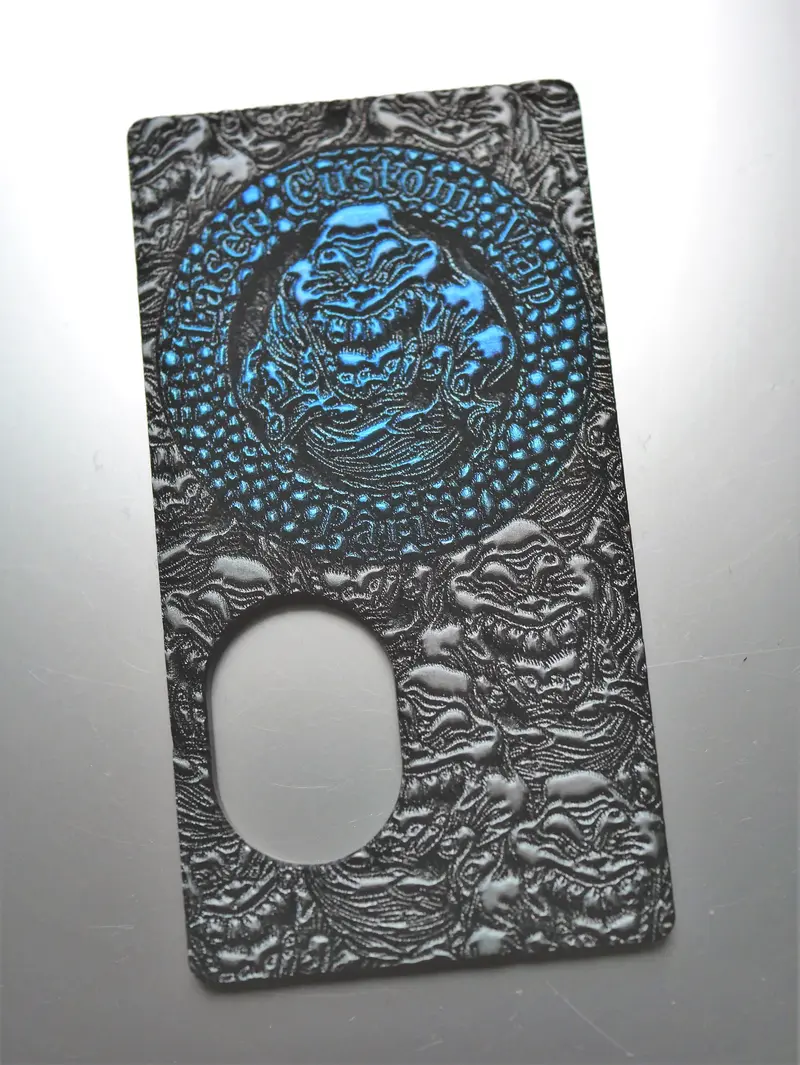 GHOST SvF V5 Titanium Engraved Front Panel - Porte gravée Titanium SvF V5 (avant)