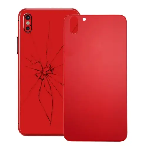 Glass Battery Back Cover for iPhone X(Red)