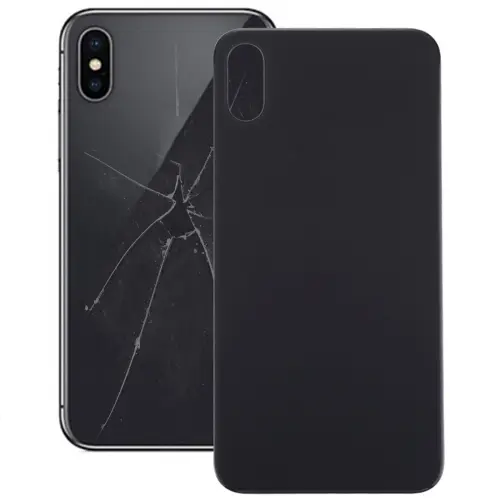 Glass Battery Back Cover for iPhone XS Max(Black)