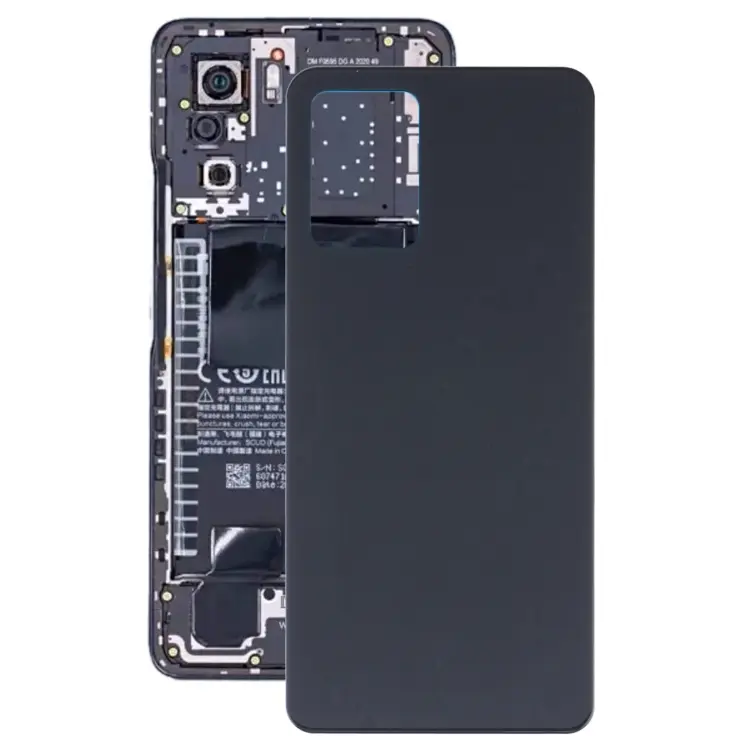 Glass Battery Back Cover for Xiaomi Redmi K40s(Black)