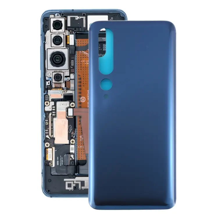 Glass Material Battery Back Cover for Xiaomi Mi 10 5G(Grey)