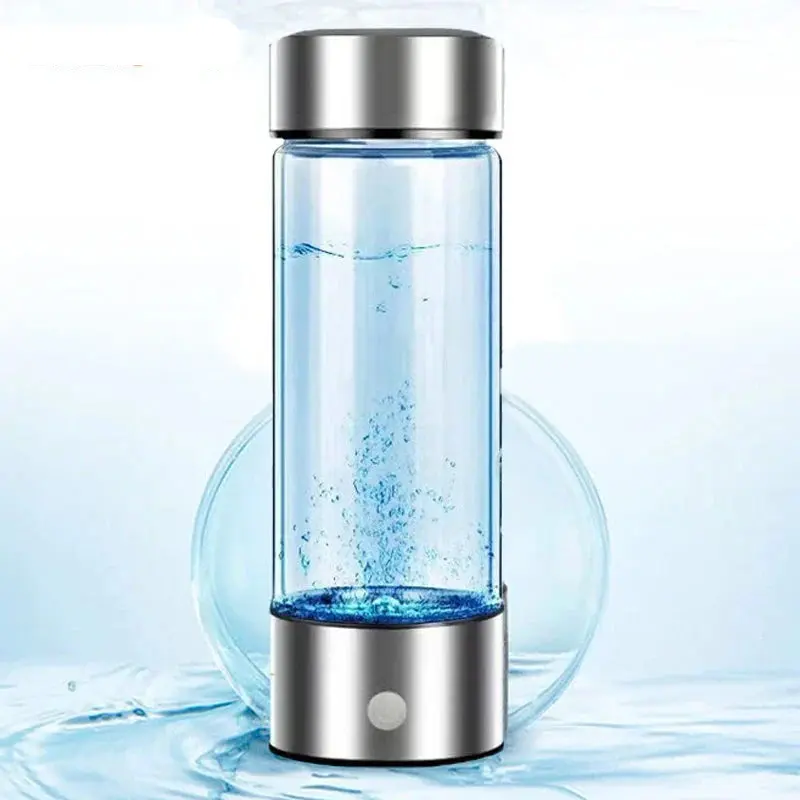 Gourde en verre à production d'hydrogène