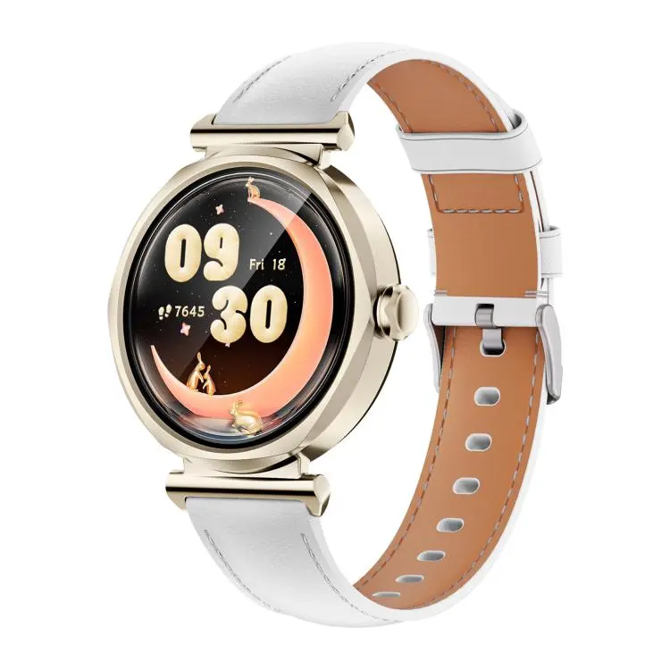 GR4 1.27 inch TFT Screen Smart Watch for Lady IP68 Support Heart Rate Monitoring(Rose Gold)