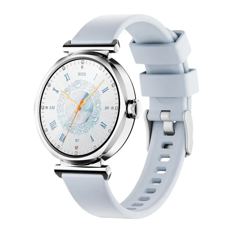 GR4 1.27 inch TFT Screen Smart Watch for Lady IP68 Support Heart Rate Monitoring(Silver)