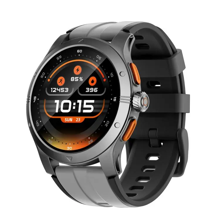 GR5 1.43 inch AMOLED Screen Urban Fitness Smart Watch IP68 Support Heart Rate Monitoring(Black)