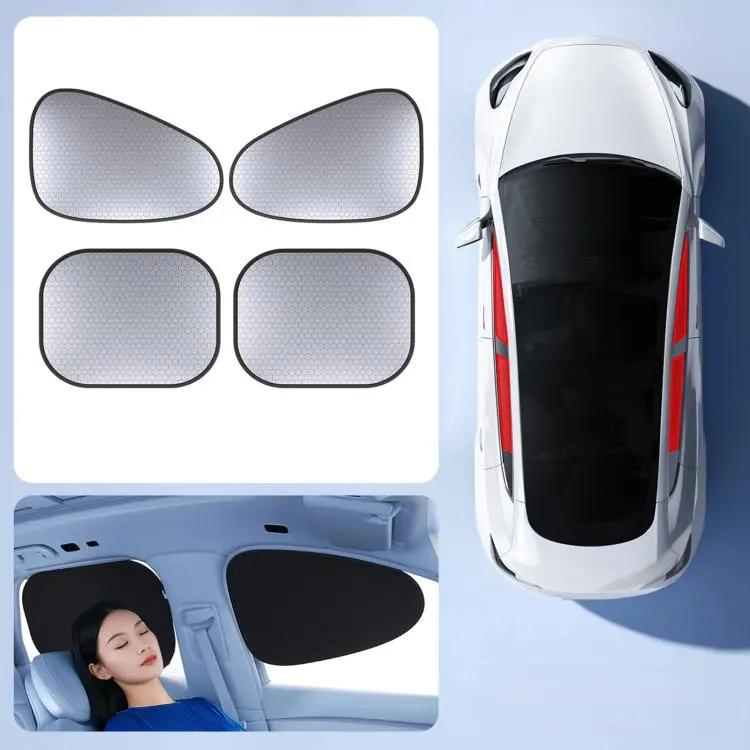 Graphene Car Window Sunshades Electrostatic Adsorption Heat Insulation Car Curtains For UV Protection, Spec