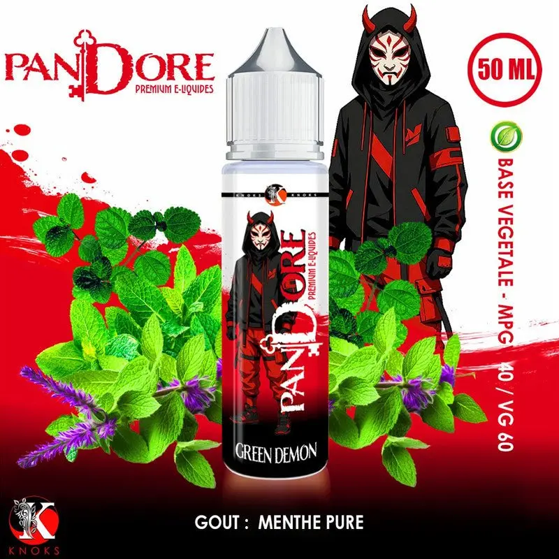 Green Demon 50ml Pandore - Knoks - Menthe Glaciale 0mg