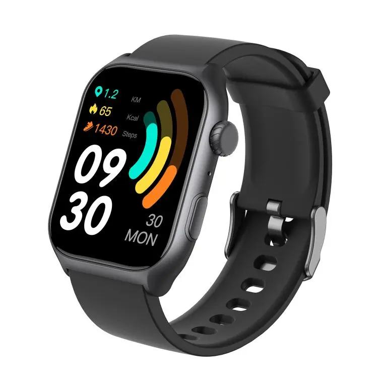 GS7 Pro 2 inch Ultra-Large HD Screen BT Calling Smart Watch, Support Health Monitoring(Black+Black)
