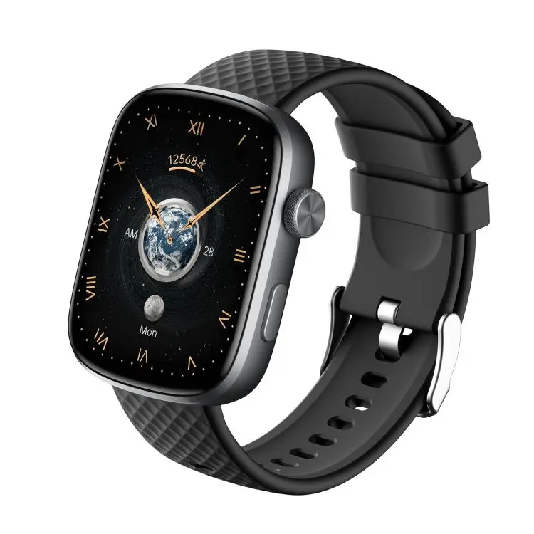 GS8 1.95 inch AMOLED Screen Fitness Tracker Smart Watch Support Heart Rate Monitoring(Black)