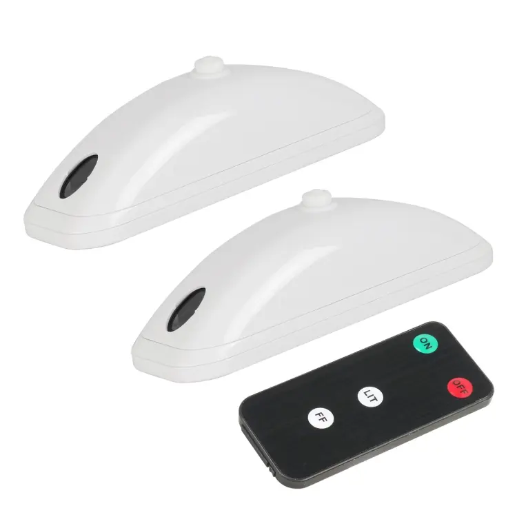 H901 2pcs / Pack Car Remote Pilot Light Warning Light Dual Flash Light (White)
