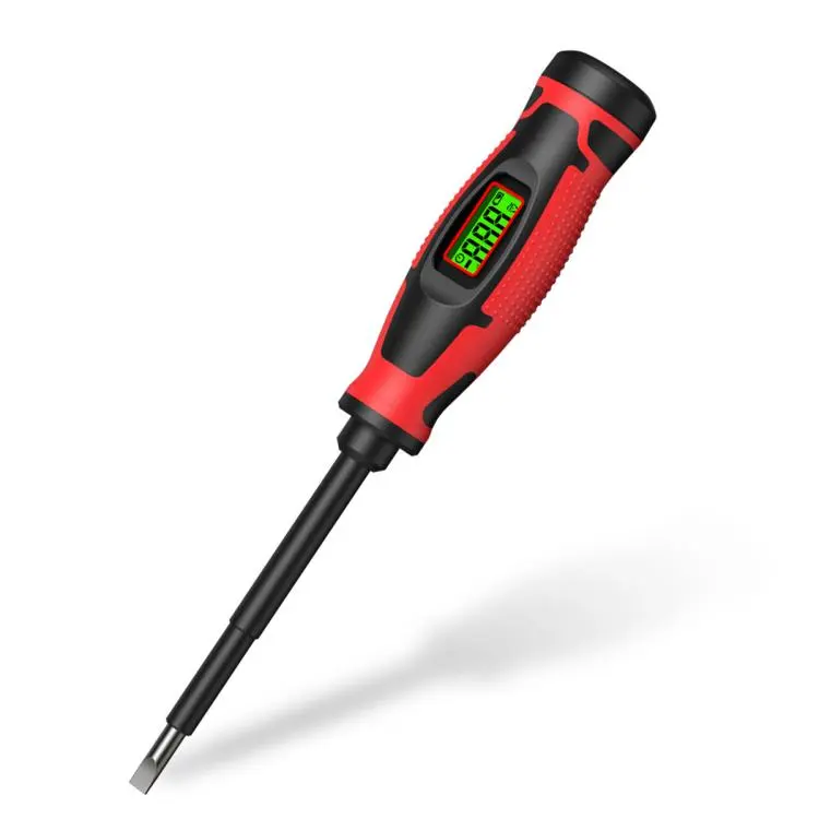 HABOTEST HT95A-SL5 Digital Voltage Tester Flathead Screwdriver 6V-390V AC Non-Contact Voltage Detector Pen