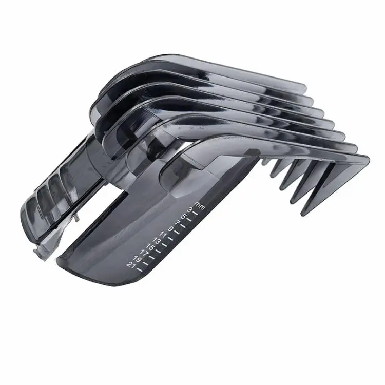 Hair Trimmer Guide Comb Attachment 3-21mm for Philips Norelco QC5130 QC5105 QC5115 QC5120 QC5125 QC5135(Smoke Grey)