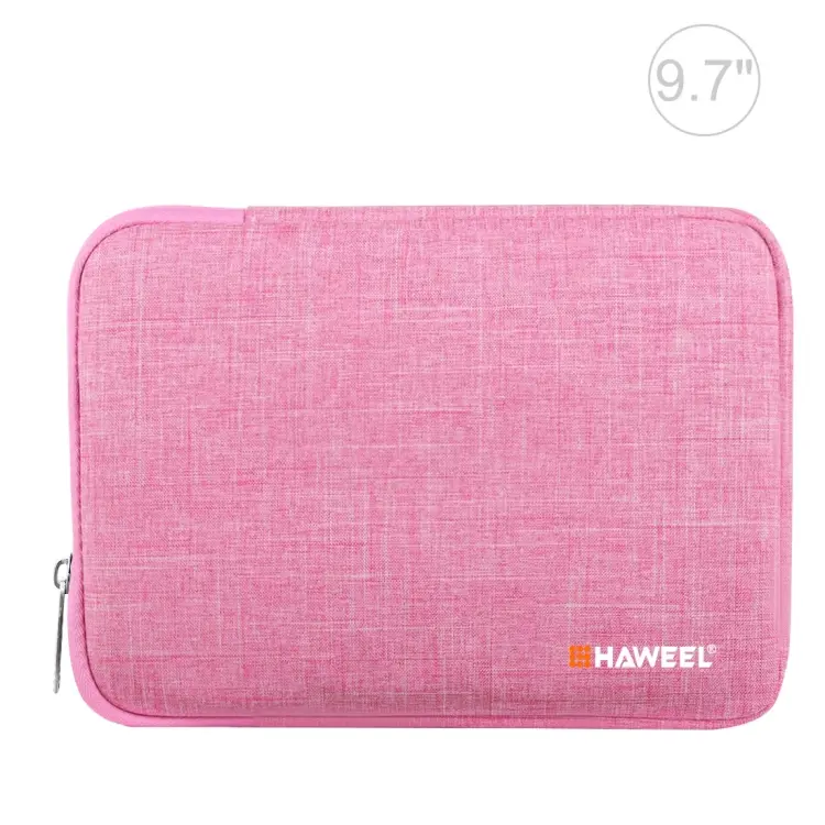 HAWEEL 9.7 inch Sleeve Case Zipper Briefcase Carrying Bag, For iPad 9.7 inch / iPad Pro 9.7 inch, Galaxy, Lenovo, Sony, Xiaomi, Huawei 9.7 inch Tablets(Pink)