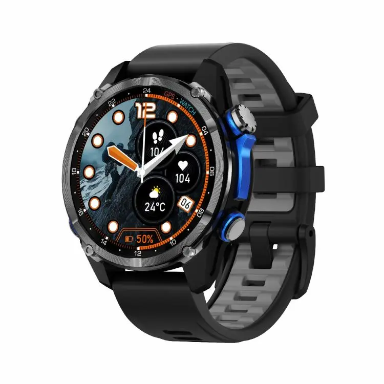 HD350 Pro 1.32 inch AMOLED GPS Sport Smart Watch, Support Bluetooth Call / Sleep / Blood Oxygen / Heart Rate / Long Sitting Health Monitor(Black)